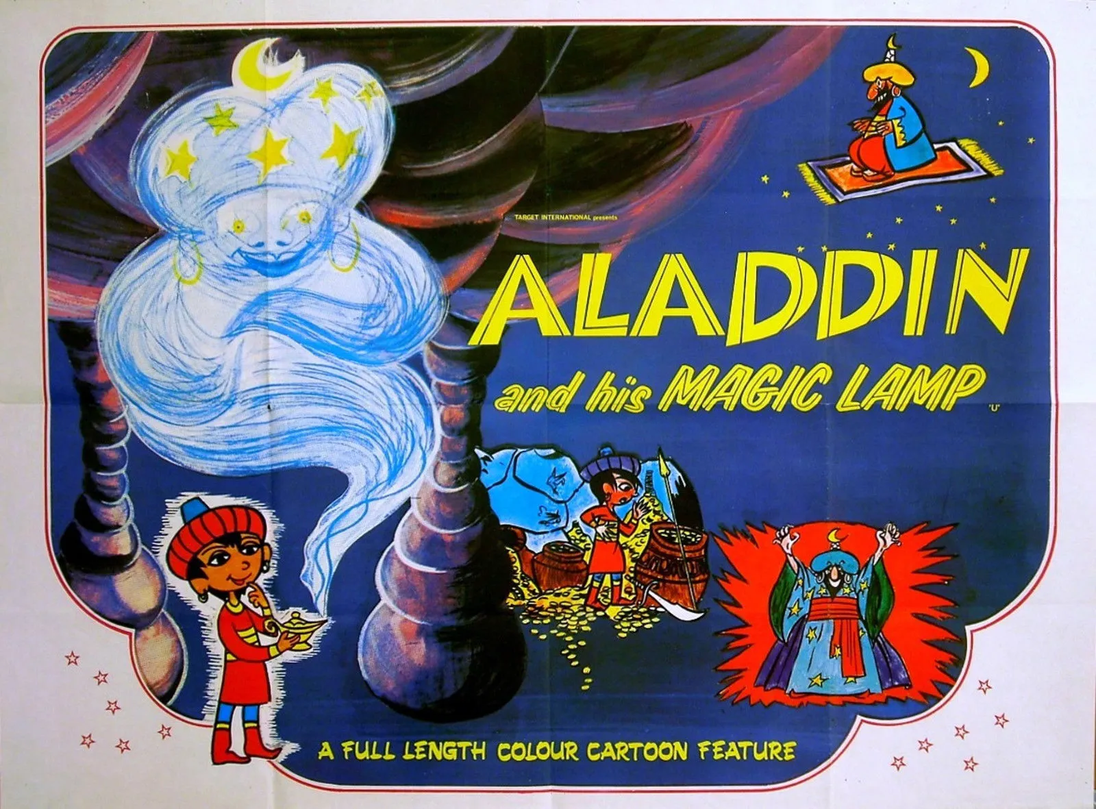 1970 Aladdin cartoon film poster